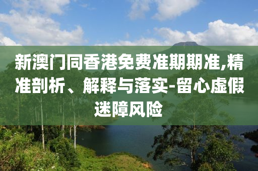 新澳門同香港免費準期期準,精準剖析、解釋與落實-留心虛假迷障風險